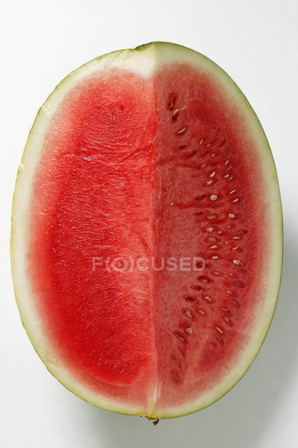 Scheibe Wassermelone von oben — Stockfoto