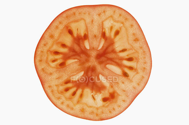 Rebanada de tomate rojo - foto de stock