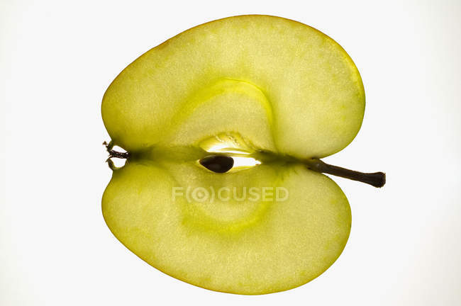 Slice ripe of apple — Stock Photo