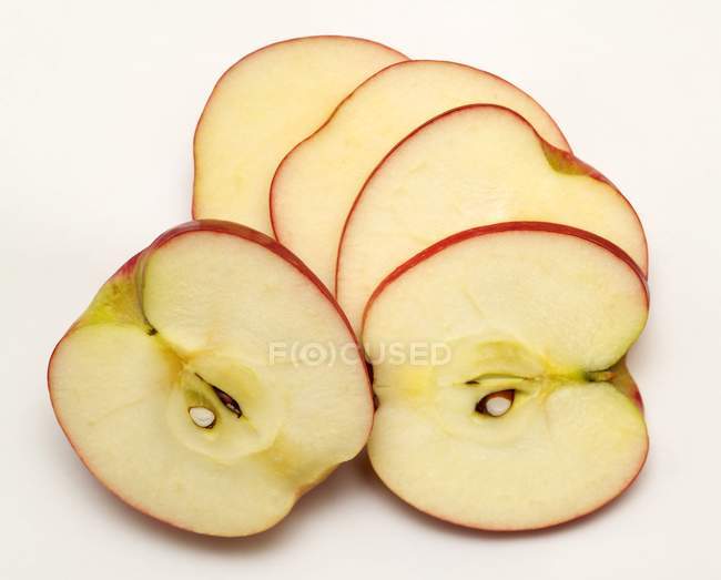 Sliced Pink Lady apple — Stock Photo