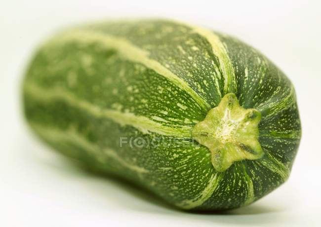 A raw vegetable marrow on white background — Stock Photo