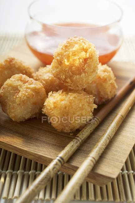 Breaded shrimp balls — Stock Photo