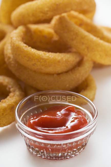 Anéis de cebola frita — Fotografia de Stock