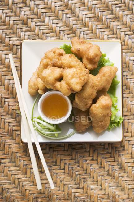 Pépites de poulet asiatique — Photo de stock