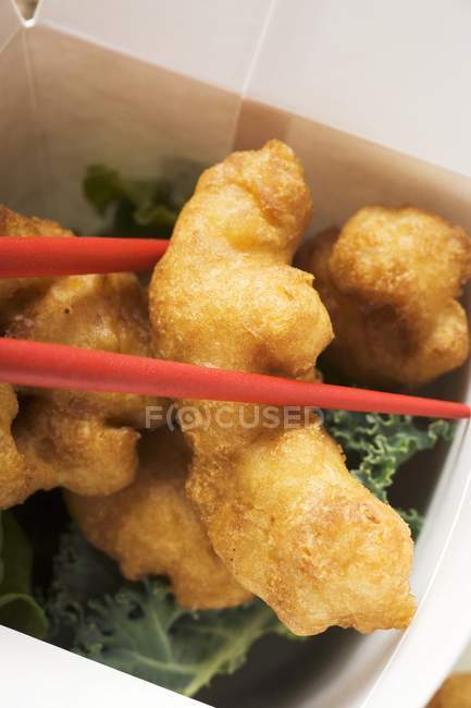 Asian chicken nuggets — Stock Photo