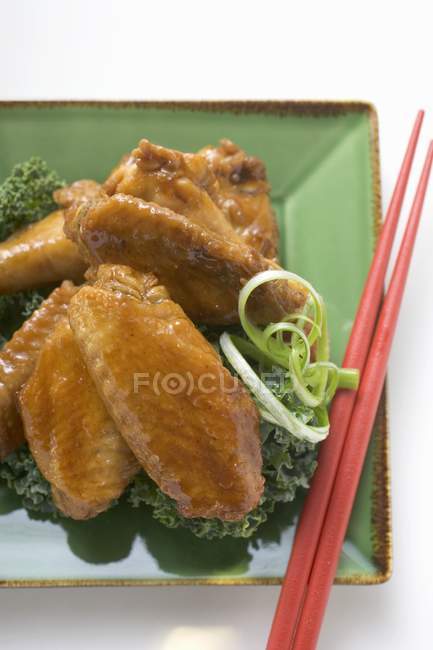 Spiced Chicken wings — Stock Photo