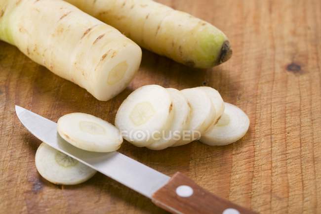 Two yellow carrots — Stock Photo