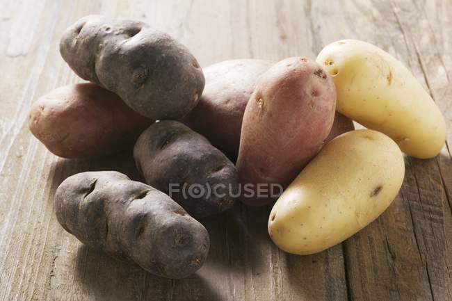 Various types of potato — Stock Photo