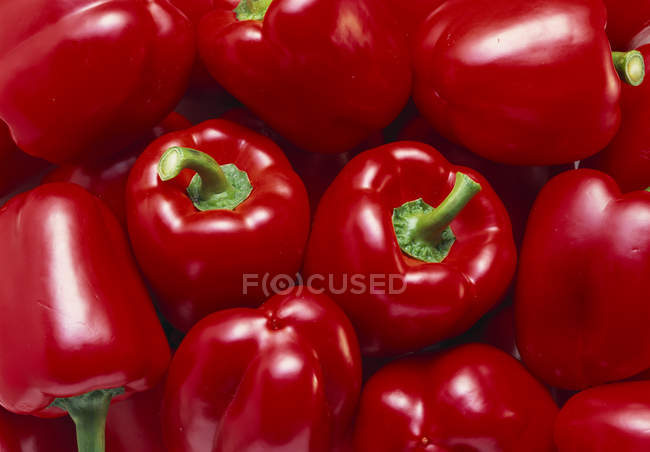 Peperoni rossi interi — Foto stock