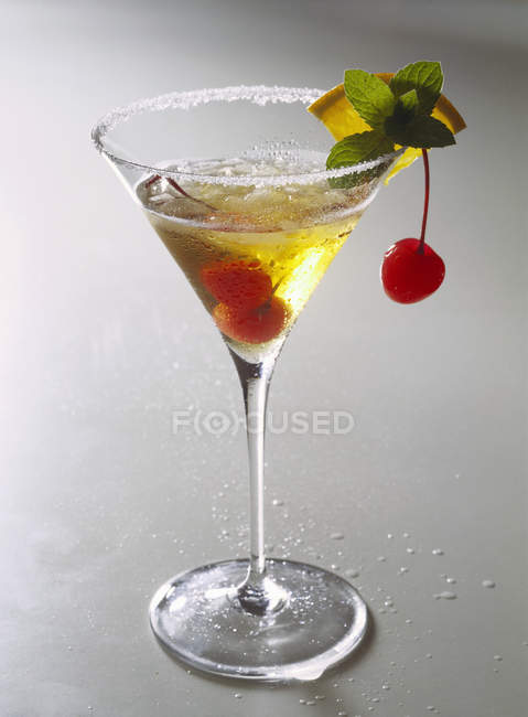 Champagne cocktail with Grand Marnier — Stock Photo