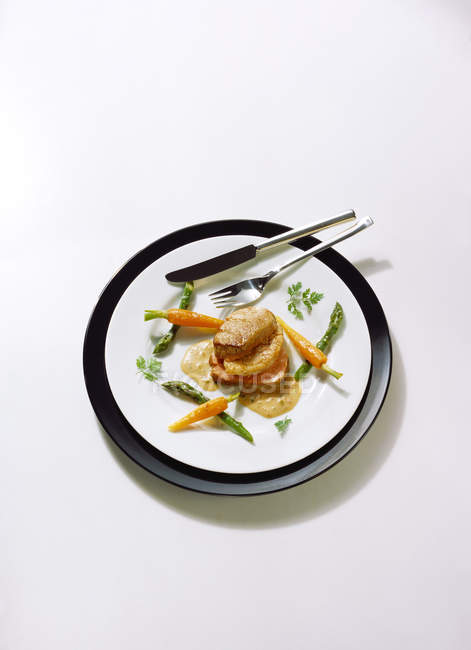 Fillet of Veal with Veal Sweetbreads — Stock Photo