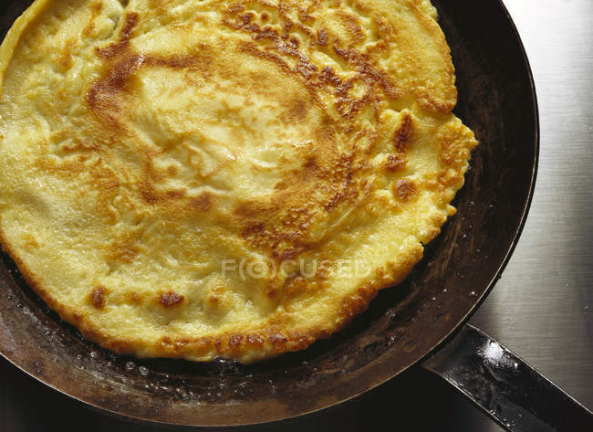 Pancakes in a Frying Pan — Stock Photo