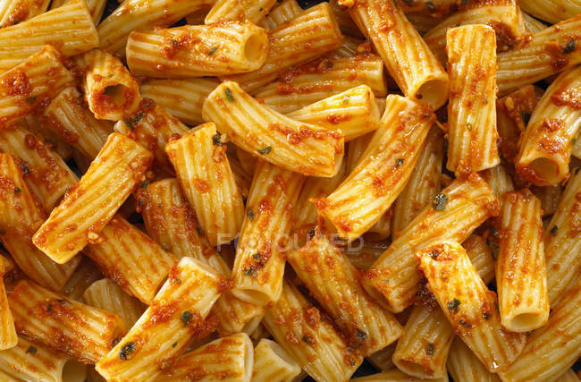 Fresh rigatoni pasta — Stock Photo