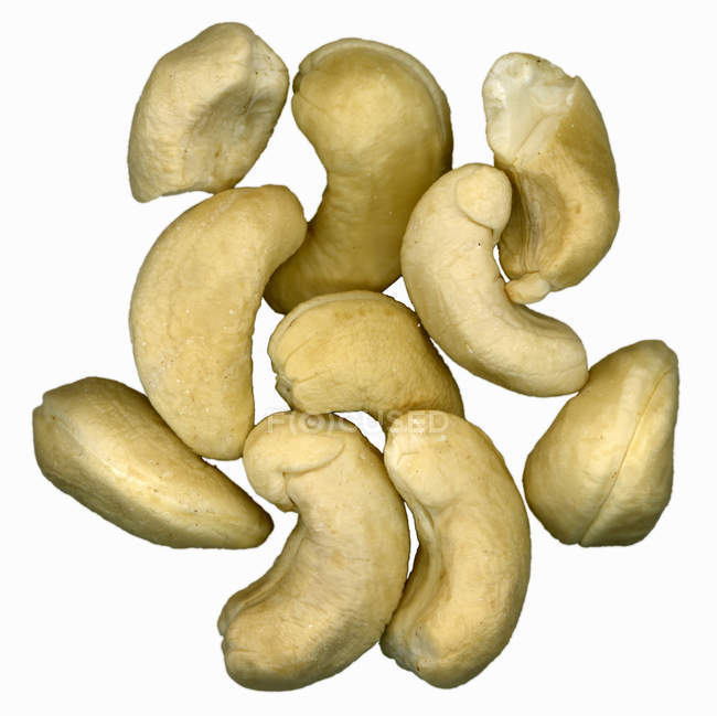 Raw cashew kernels — Stock Photo