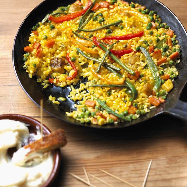 Gemüse und Reisgericht — Stockfoto