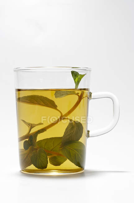 Copo de chá de hortelã — Fotografia de Stock