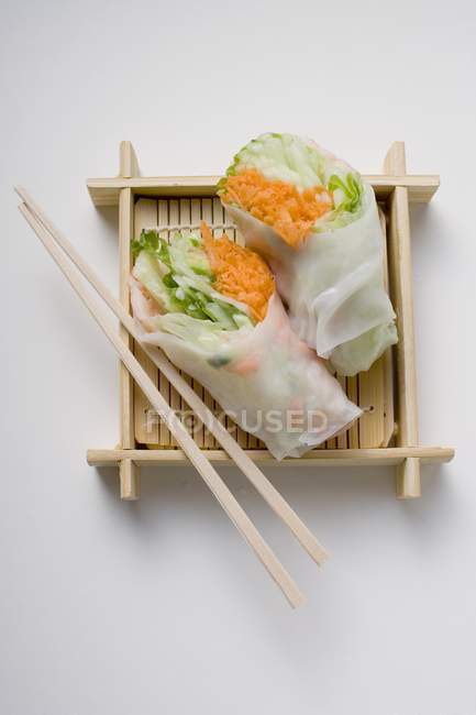 Rouleaux de papier de riz vietnamien — Photo de stock