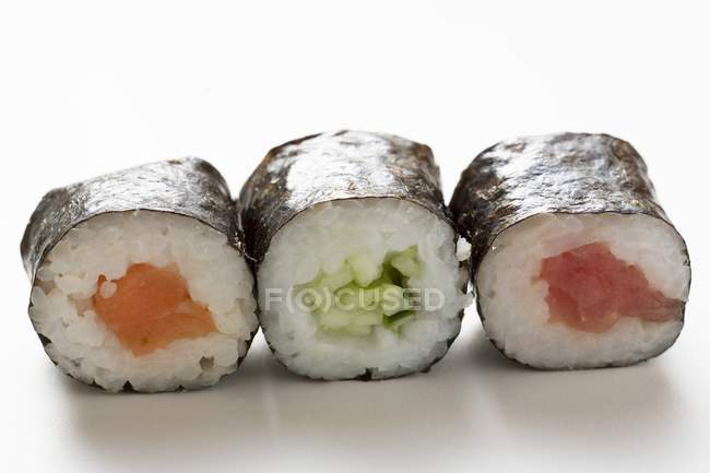 Assorted maki sushi — Stock Photo