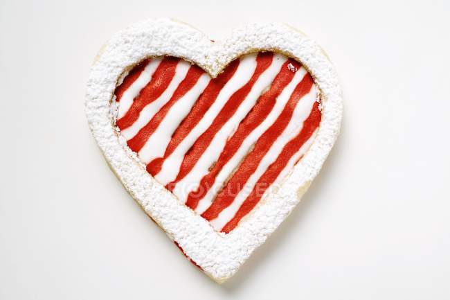 Biscotto a forma di cuore — Foto stock