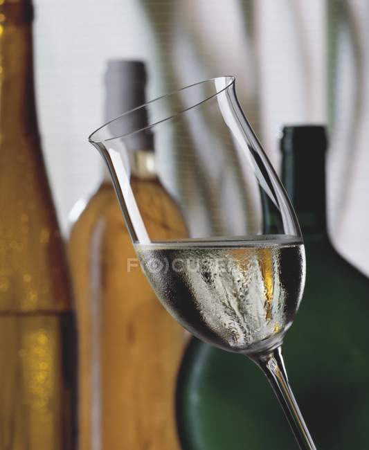 Glass of white wine — Stock Photo