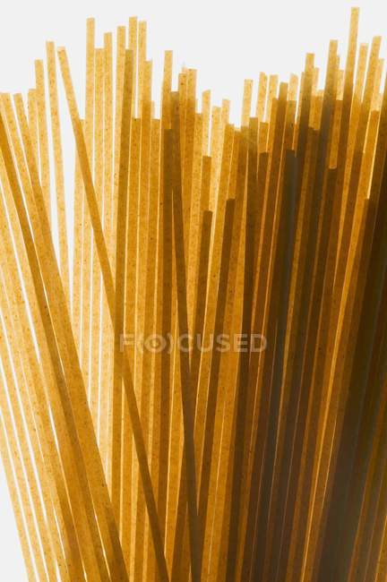 Bunch of wholemeal linguine — Stock Photo
