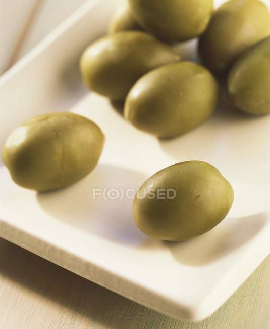 Olive verdi fresche — Foto stock
