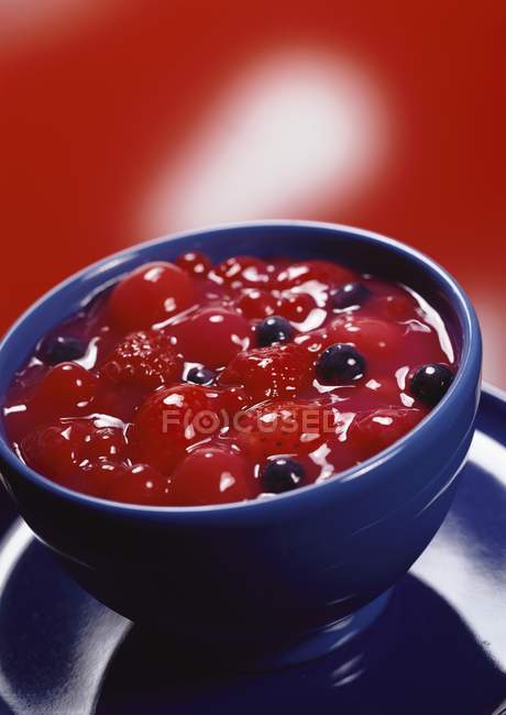 Red fruit compote — Stock Photo