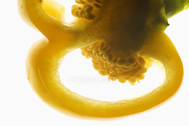 Fetta di pepe giallo — Foto stock