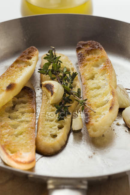 Fette di pane tostato — Foto stock
