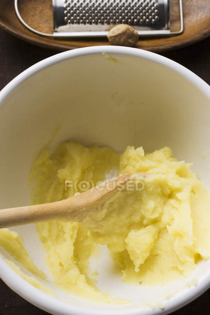Reste von Kartoffelpüree — Stockfoto