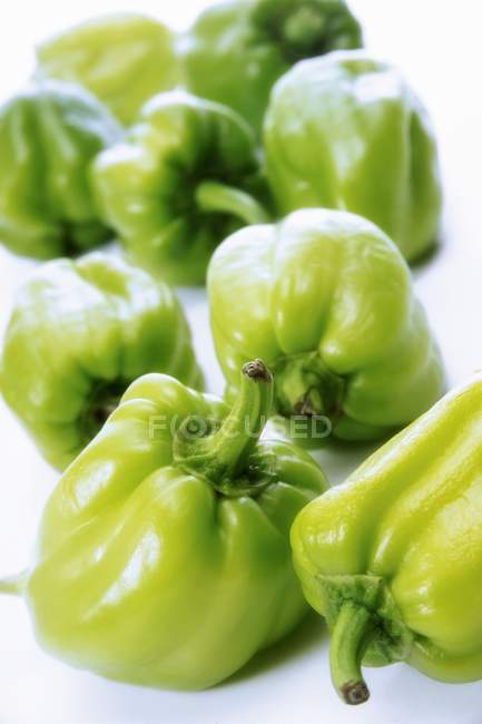 Pimentos verdes maduros — Fotografia de Stock