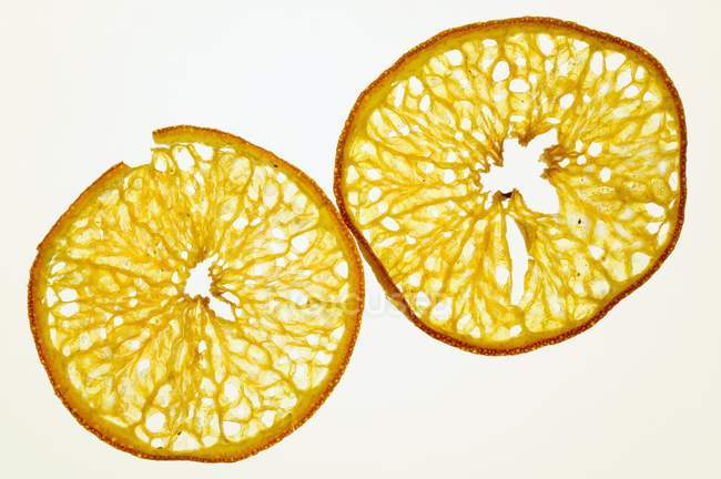 Кусочки жареного апельсина — стоковое фото