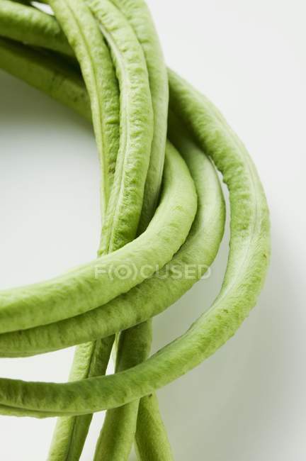 Primo piano dei fagioli asparagi — Foto stock