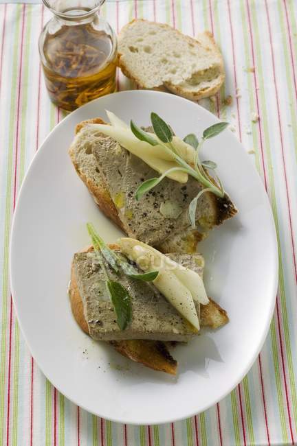 Terrine de foie de poulet — Photo de stock