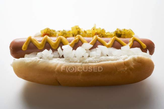 Hot dog avec saveur — Photo de stock