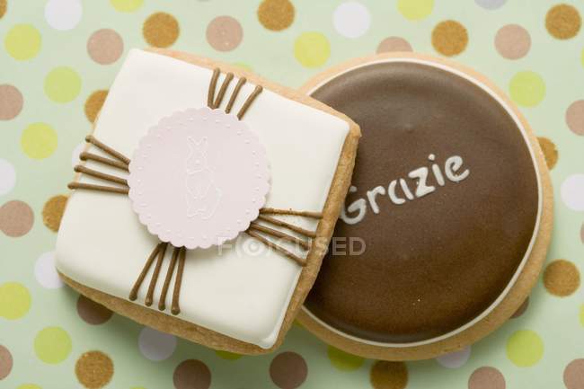Easter biscuit and an Italian — Stock Photo