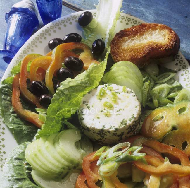 Salada de agricultor com erva — Fotografia de Stock
