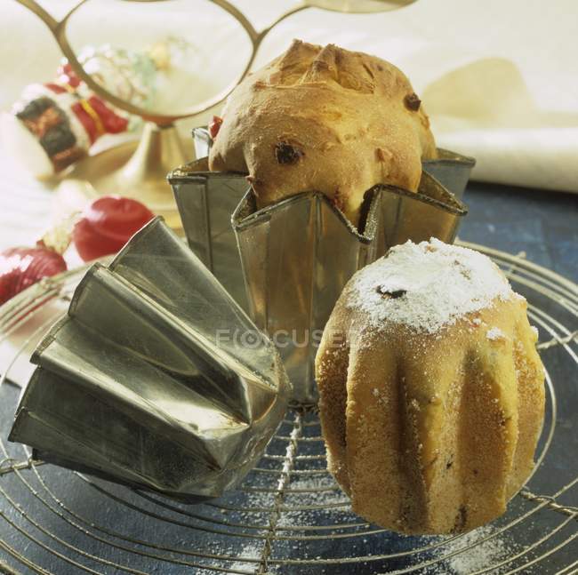 Two small panettone — Stock Photo