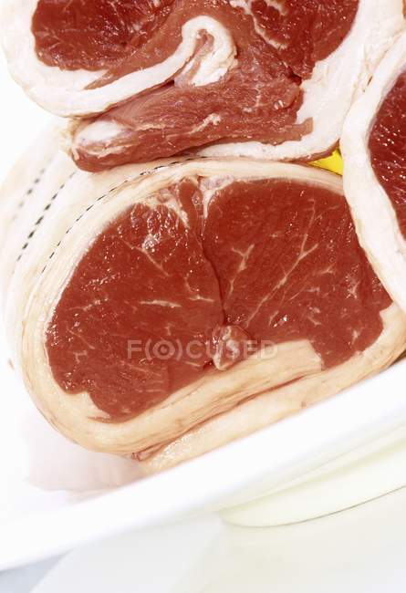 Joints d'agneau crus — Photo de stock