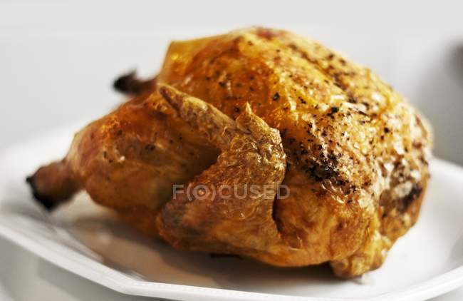 Целая курица на гриле — стоковое фото