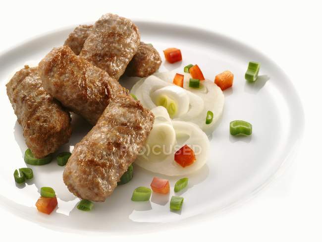 Rolls on white plate — Stock Photo
