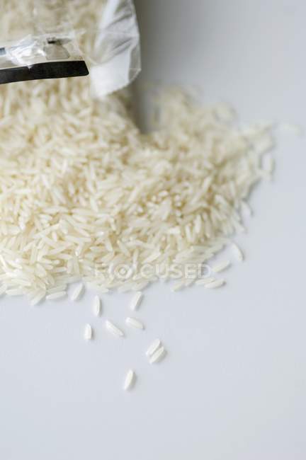 Довгозерний білий рис — стокове фото
