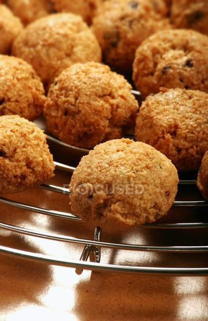 Biscuits ronds à la noix de coco — Photo de stock