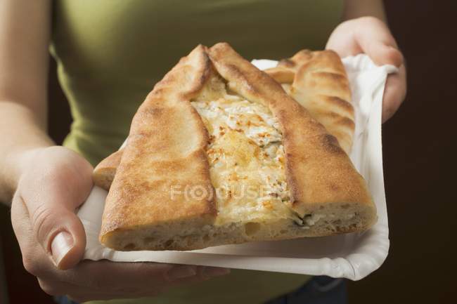 Pide - Turkish flatbread — Stock Photo
