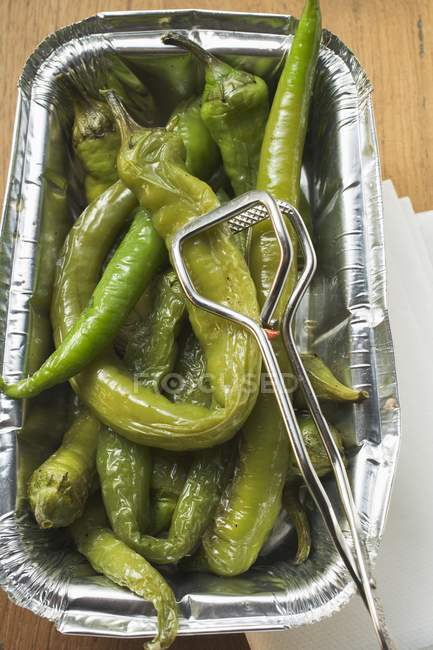 Pickled green chillies — Stock Photo