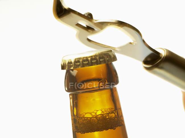 Шея бутылки пива — стоковое фото