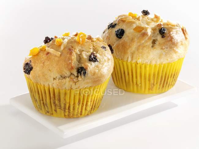Muffins aus Mango und Marzipan — Stockfoto