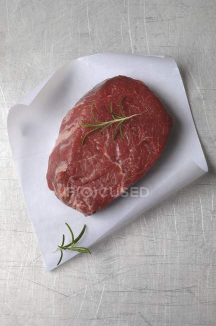 Fillet steak with rosemary — Stock Photo