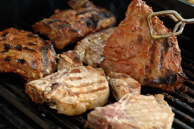 Various types of meat — Stock Photo