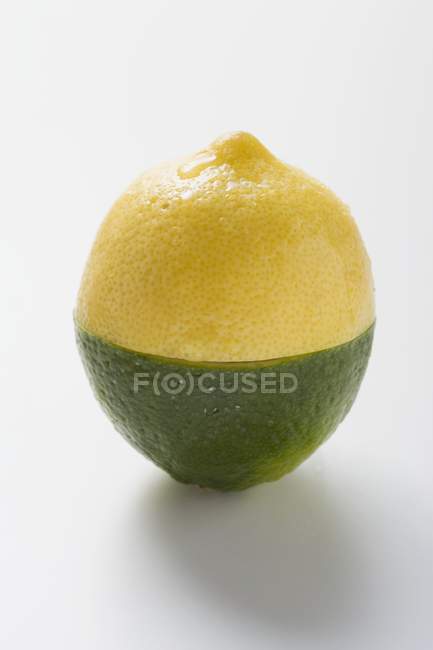 Metà lime e metà limone — Foto stock